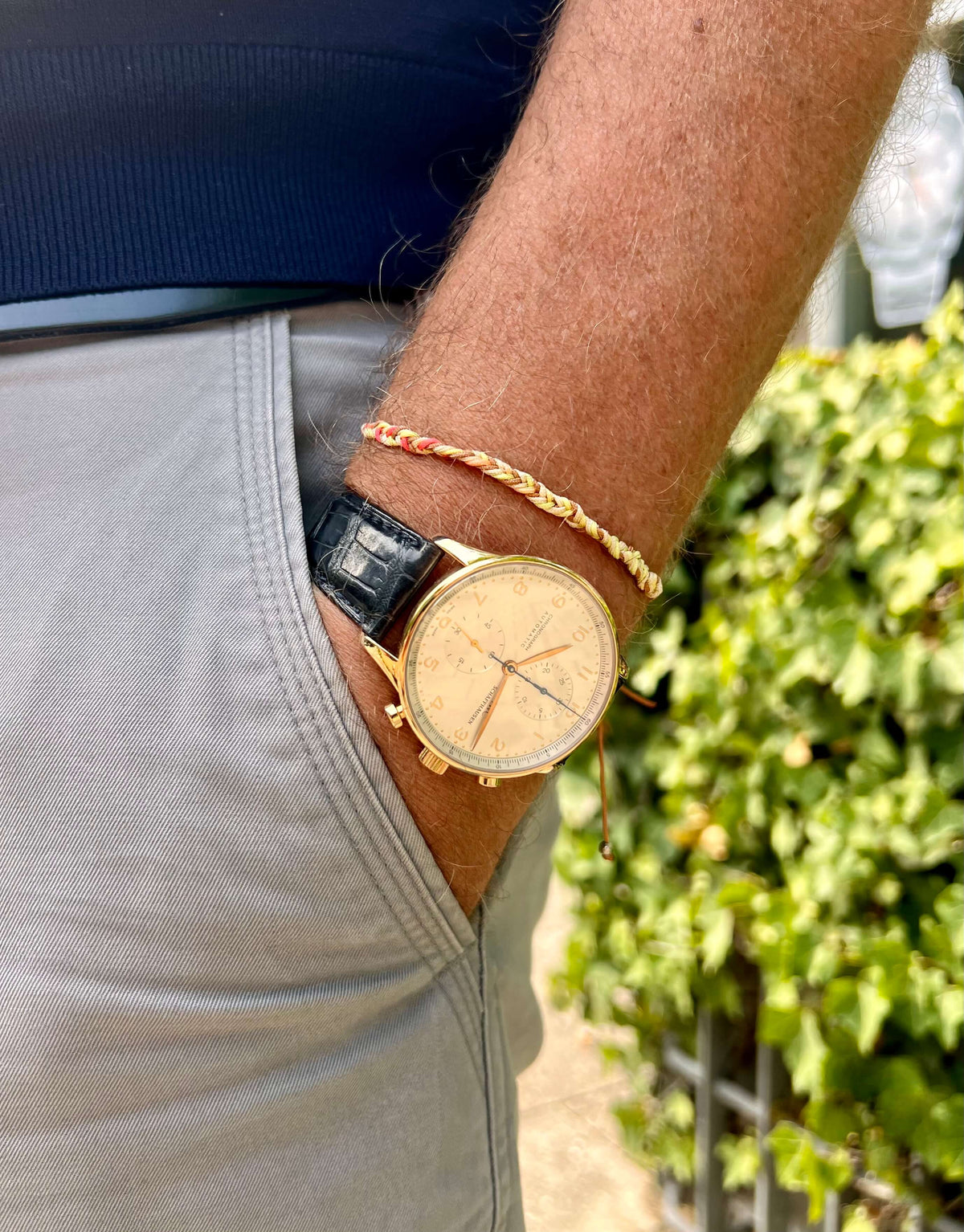 IWC Portugieser Rotgold 3714-002 Hand in Hosentasche