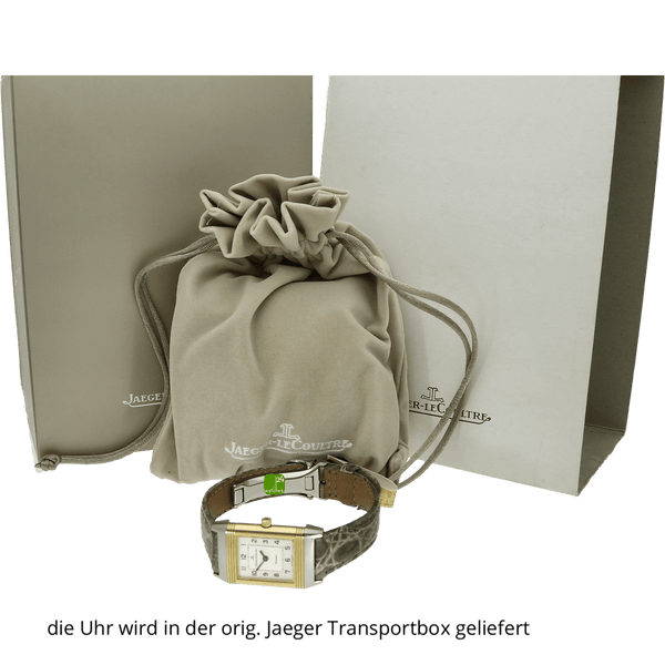 Jaeger Lady Reverso Stahl Gold mit Box