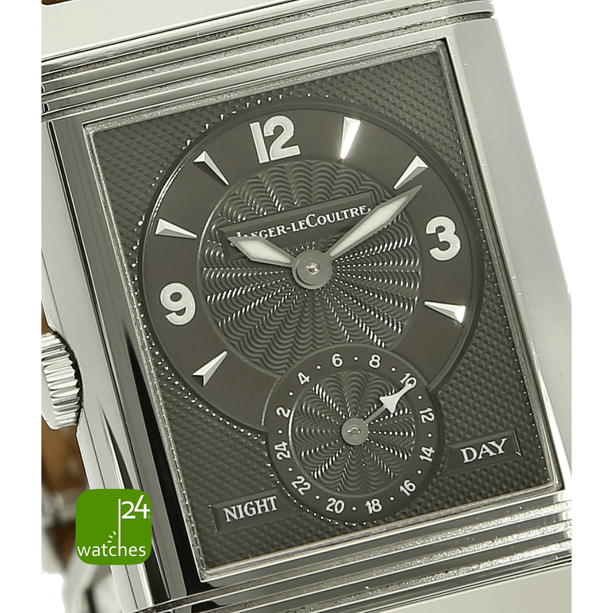 Jaeger Reverso Duoface Zifferblatt schwarz