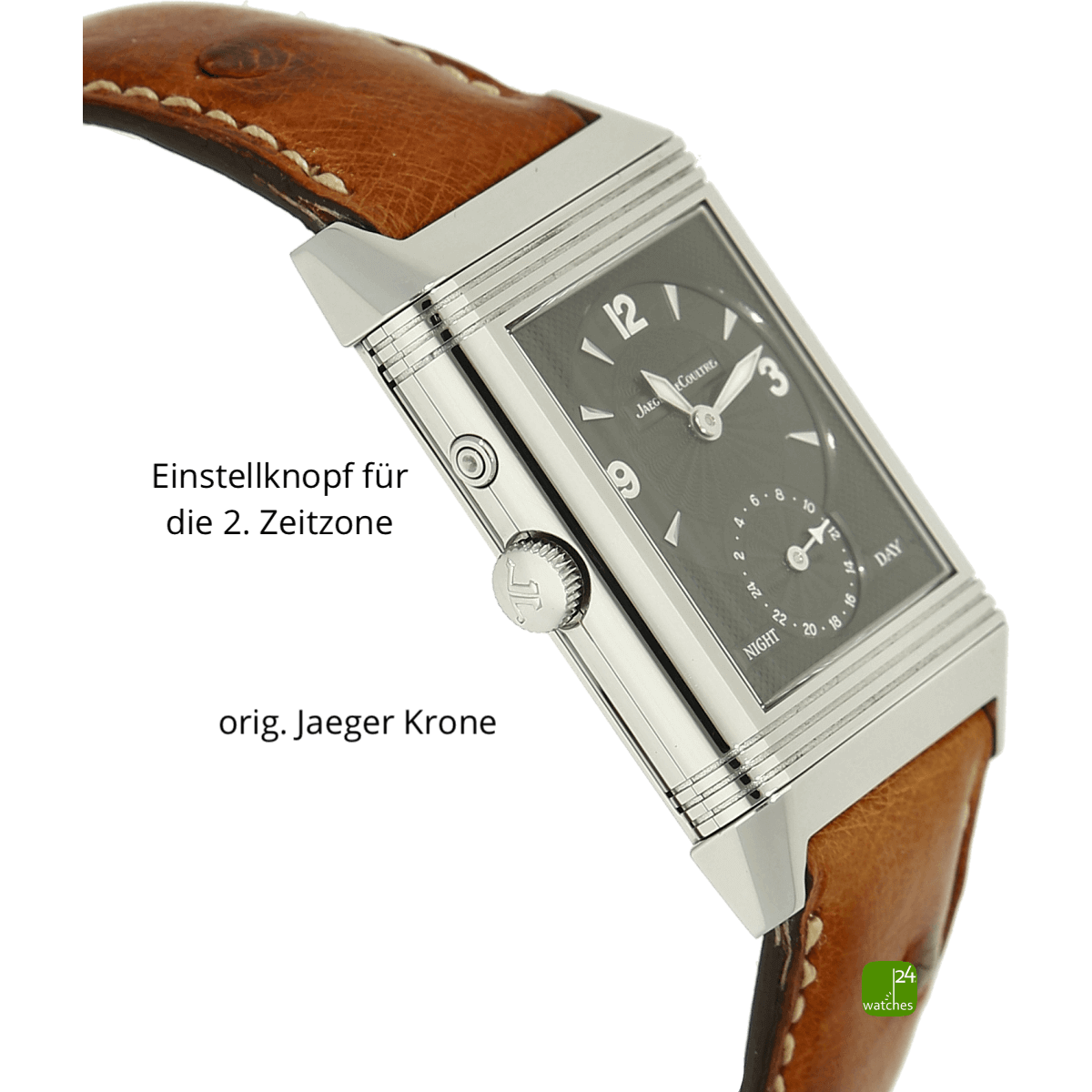 Jaeger Reverso Duoface Gehause gewendet