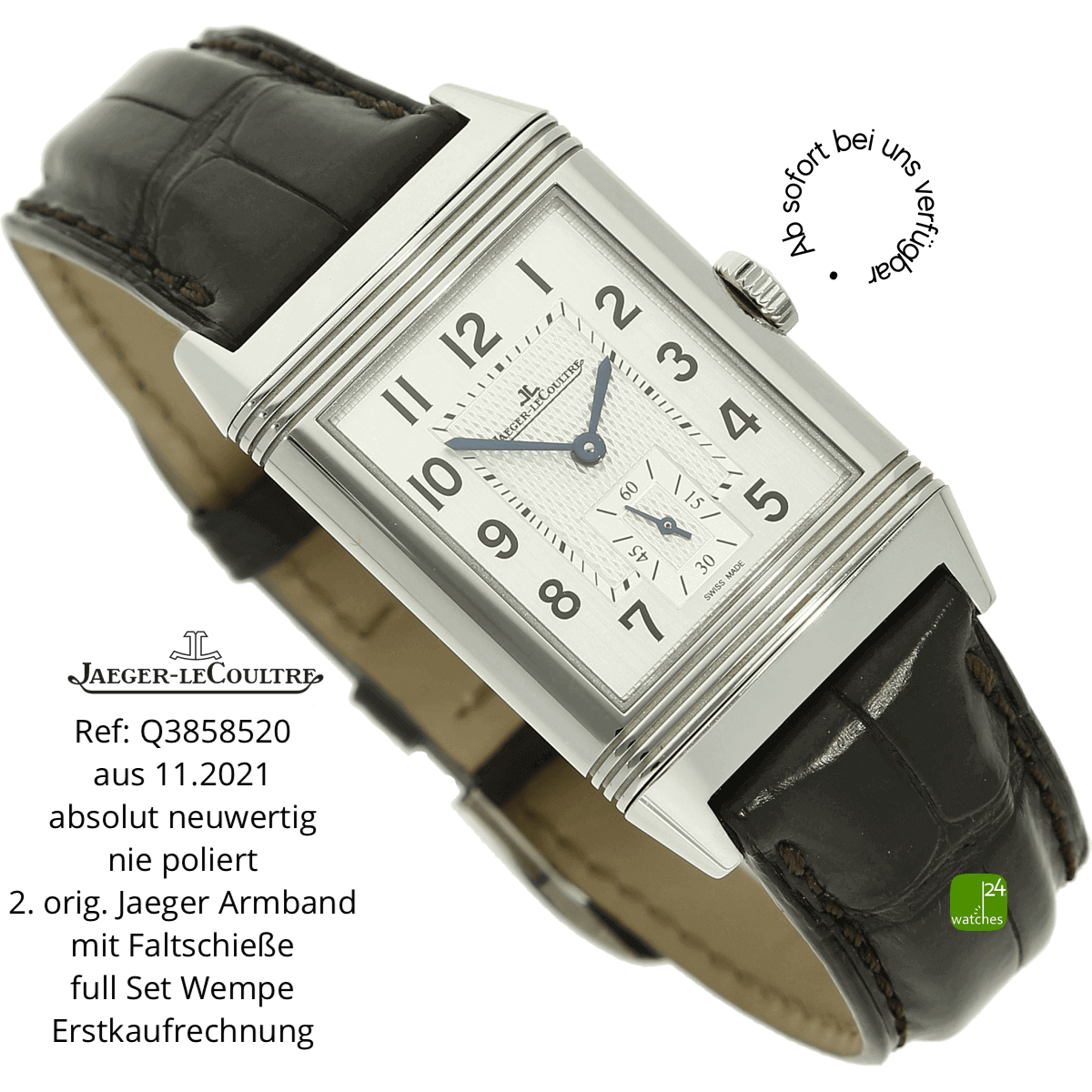 Jaeger Reverso Large smal Sec halb liegend 