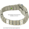 Cartier Santos Lady Stahl Gold Auto. Armband links 