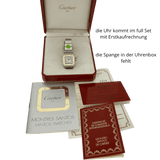 Cartier Santos Lady Stahl Gold Auto. mit Papieren 