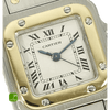Cartier Santos Lady Stahl Gold Auto. Zifferblatt 