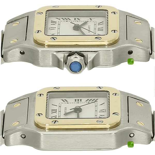 Cartier Santos Lady Stahl Gold Auto. Gehaeuse 3 9