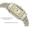 Cartier Santos Lady Stahl Gold Auto. Gehaeuse links 