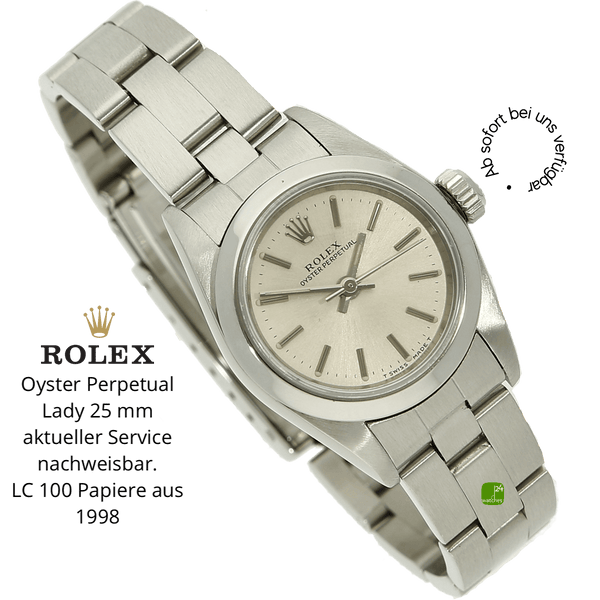 Rolex Oyster Perpetual 25 halb liegend