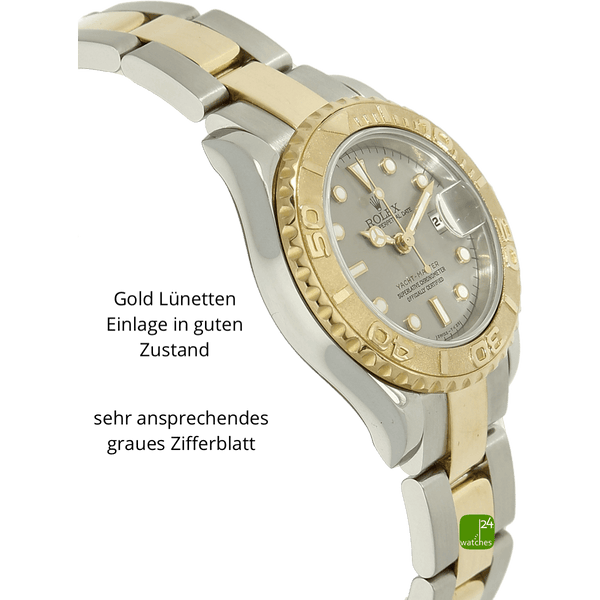 Rolex Lady Yachtmaster Gehaeuse links