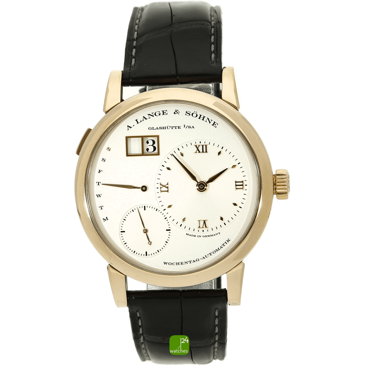 gebrauchte Lange & Soehne Daymatic aufrecht stehend