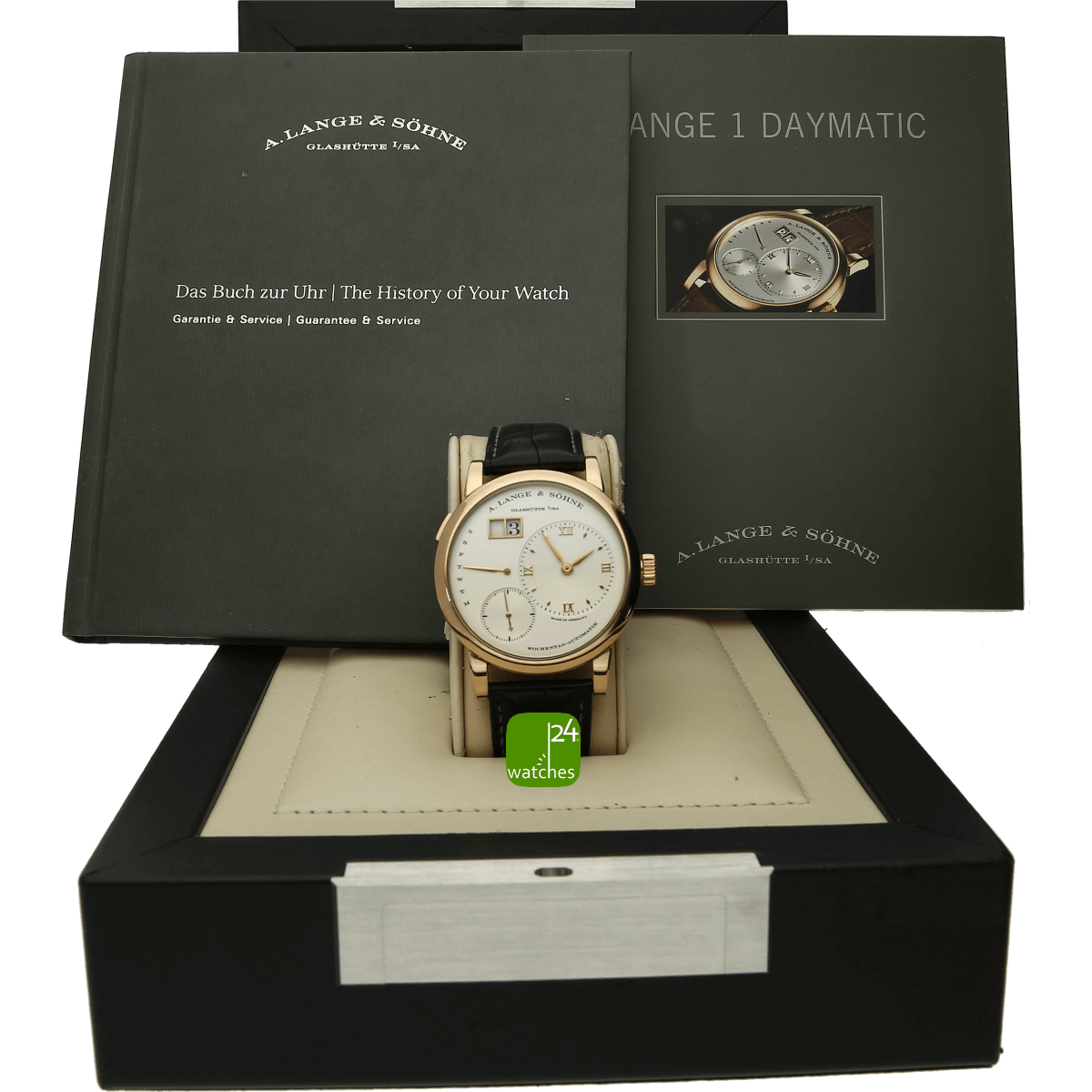 gebrauchte Lange & Soehne Daymatic in der Box als Full Set