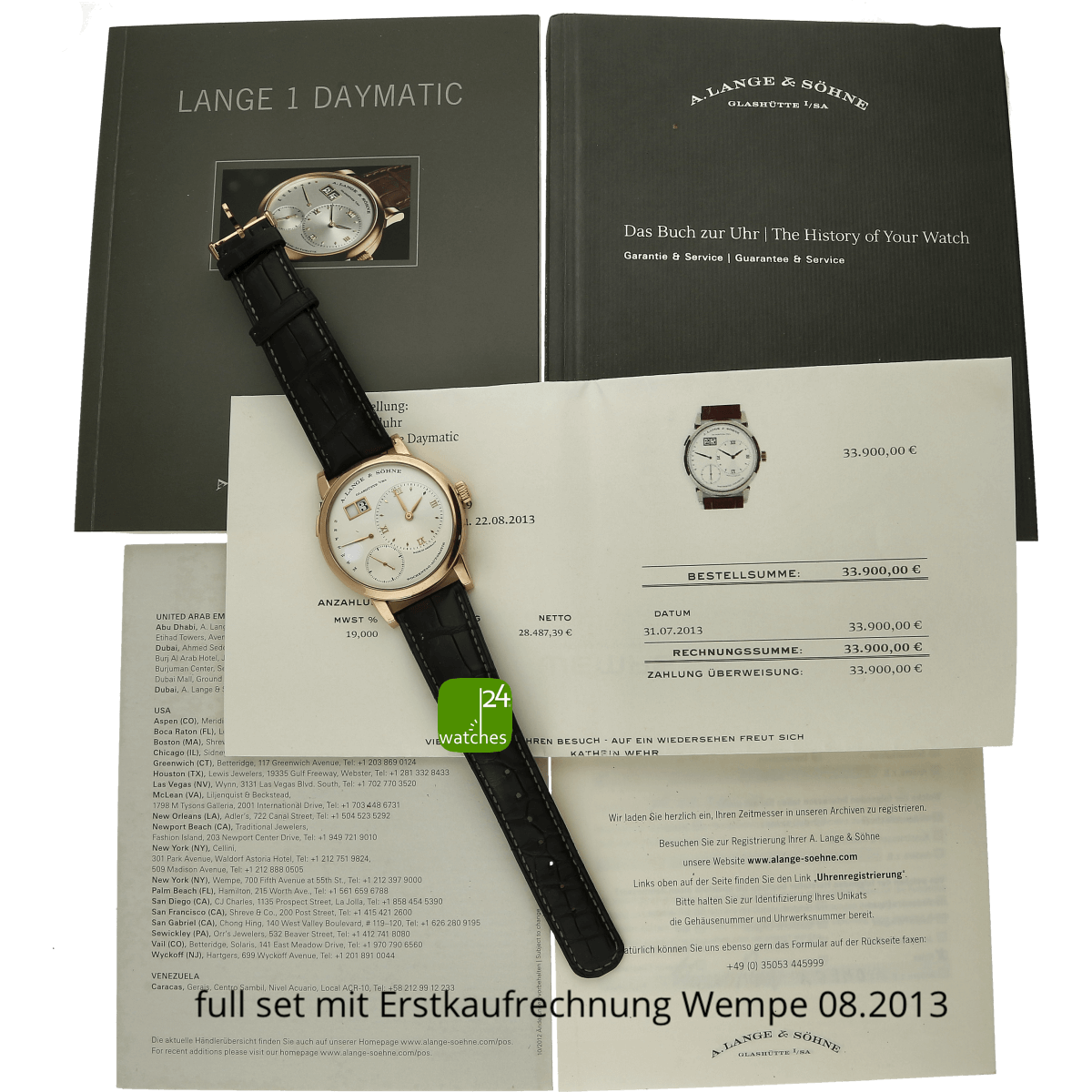 gebrauchte Lange & Soehne Daymatic inklusive der Erstkaufrechung