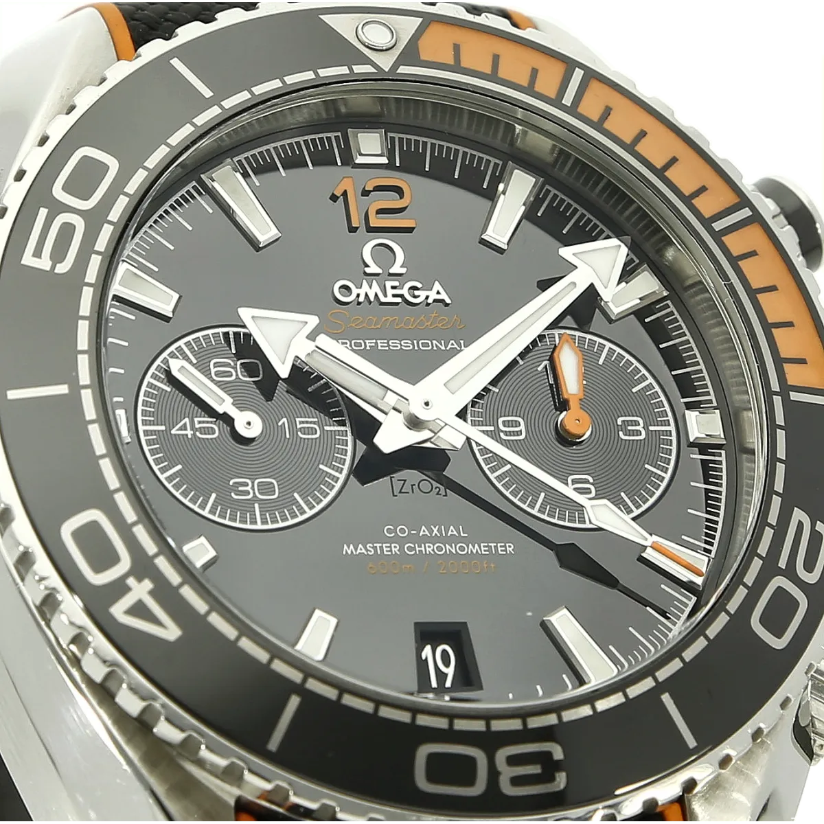 Omega Plaent Ocean Chrono 600m Zifferblatt 