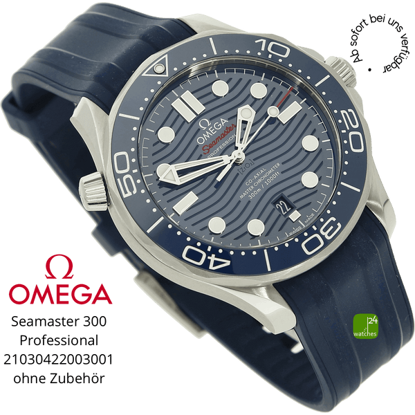 Omega Seamaster Prof 300 blue halb liegend