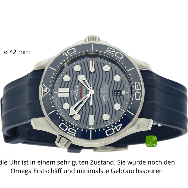 Omega Seamaster Prof 300 blue liegend