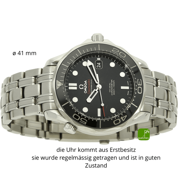 Omega Seamaster gebraucht schwarz liegend