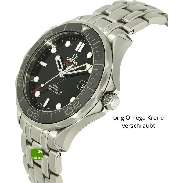 Omega Seamaster schwarz Gehaeuse re