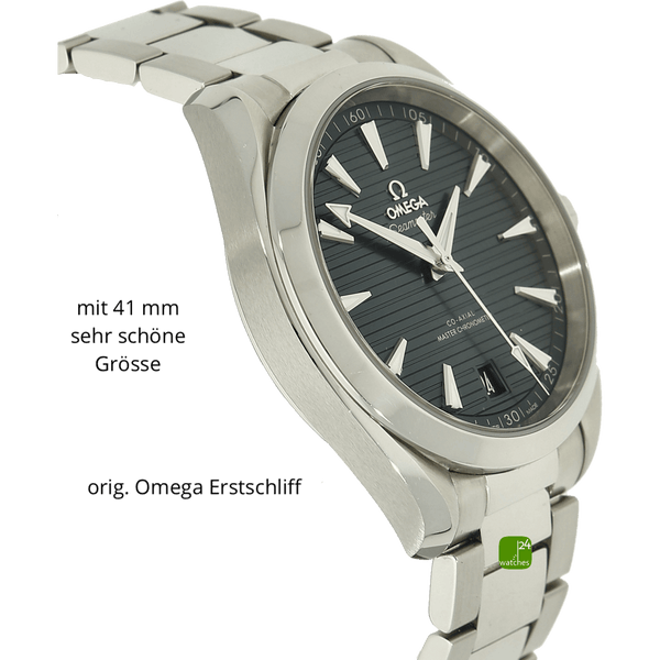 Seamaster Aqua Terra gruen Gehaeuse links