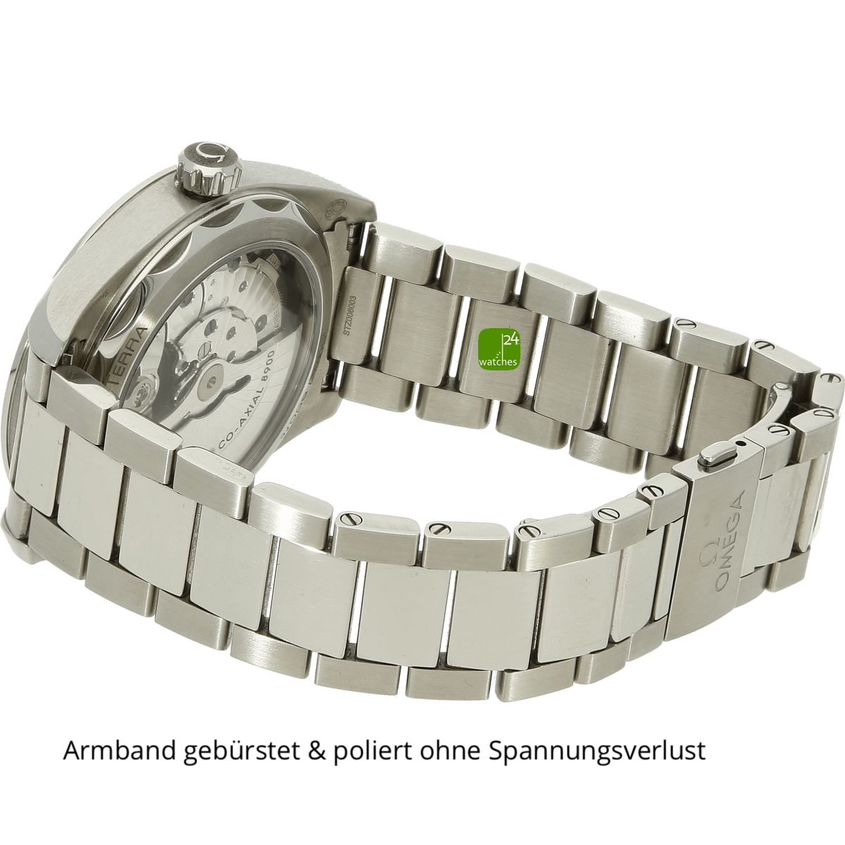 Seamaster Aqua Terra gruen Armband links