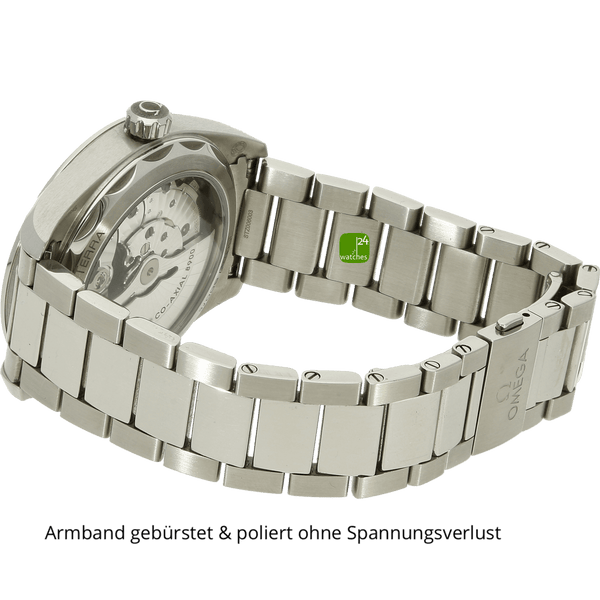 Seamaster Aqua Terra gruen Armband links