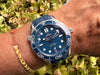 Omega Seamaster Prof 300 blue am Arm 