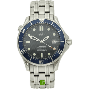 Omega Seamaster 300 blau stehend