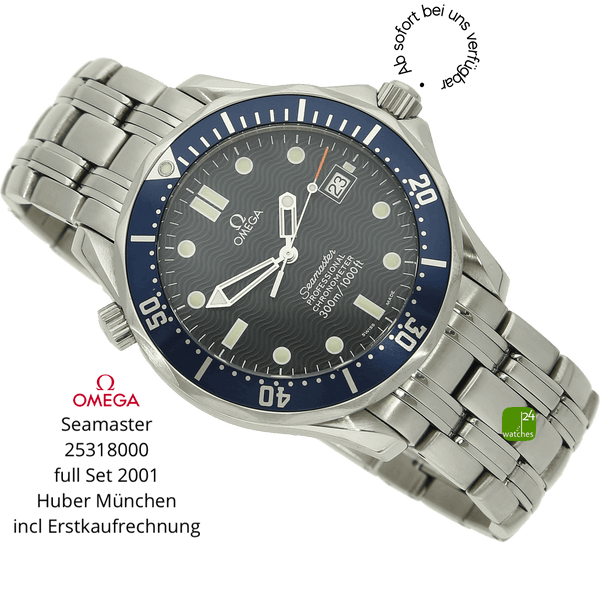 Omega Seamaster 300 blau halb liegend