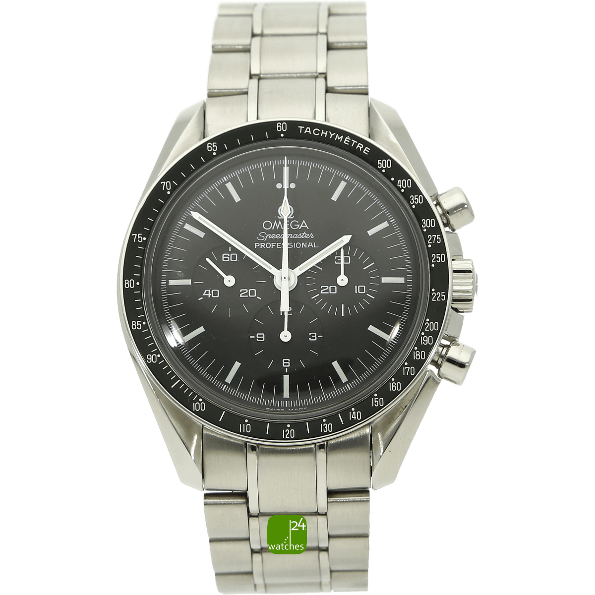 gebrauchte Omega Speedmaster Moonwatch stehend