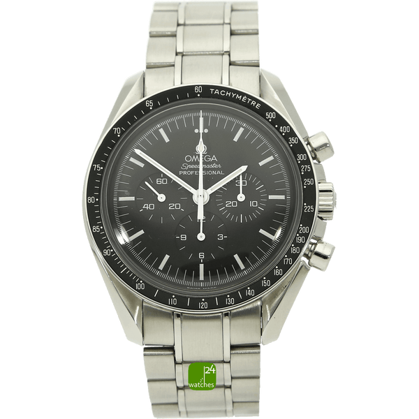 gebrauchte Omega Speedmaster Moonwatch stehend