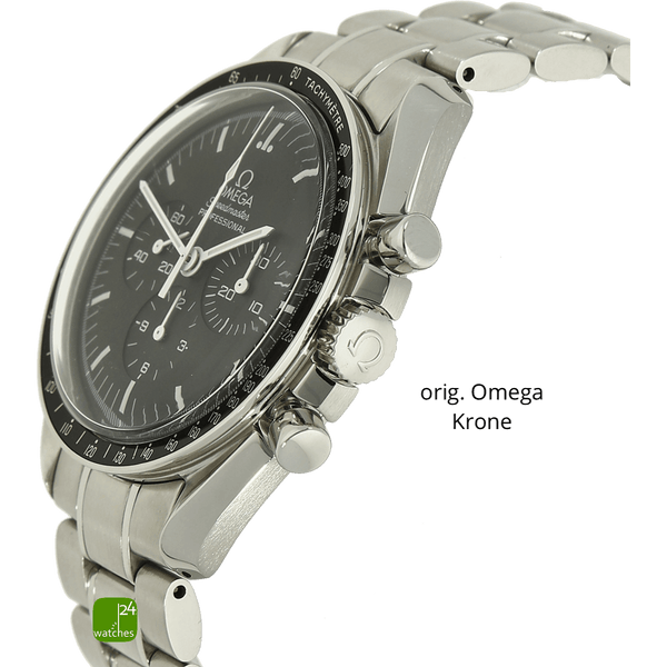 gebrauchte Omega Speedmaster Moon watch Gehaeuse rechts