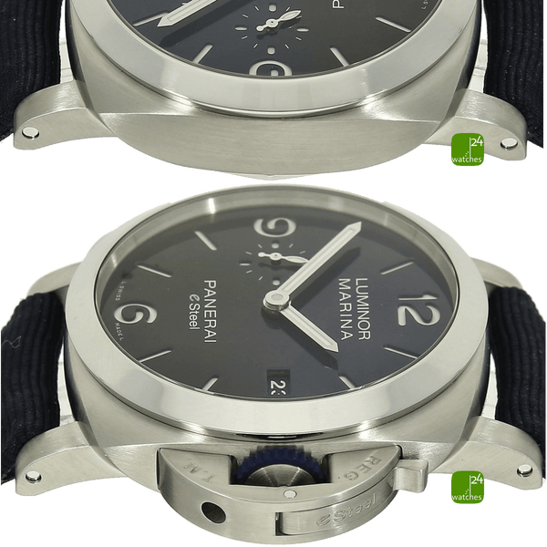 Panerai luminor Marina e-steel blue profondo gehauese 3 9