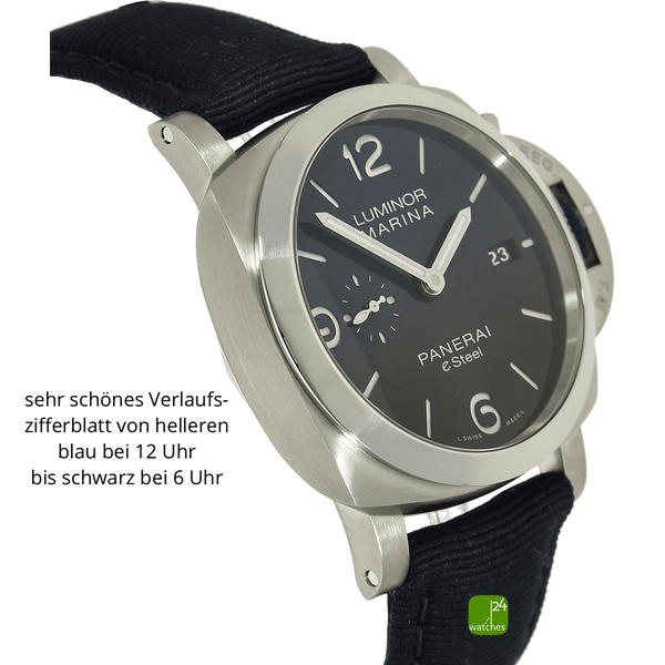 Panerai luminor Marina e-steel blue profondo gehaeuse li