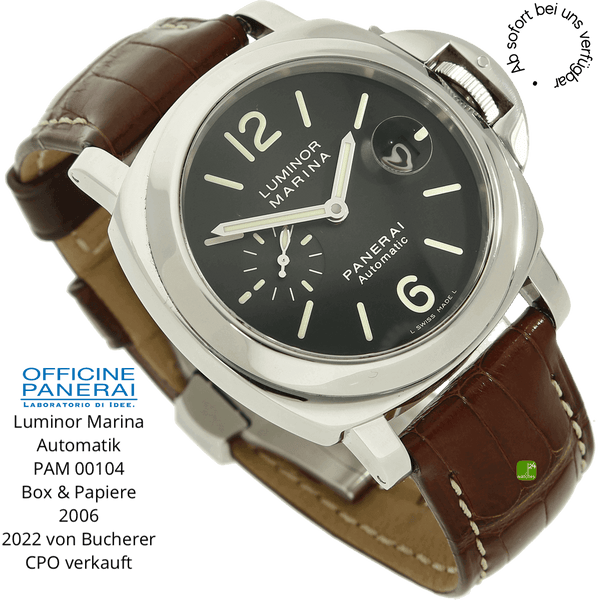 Panerai Luminor PAM 00104 halb liegend