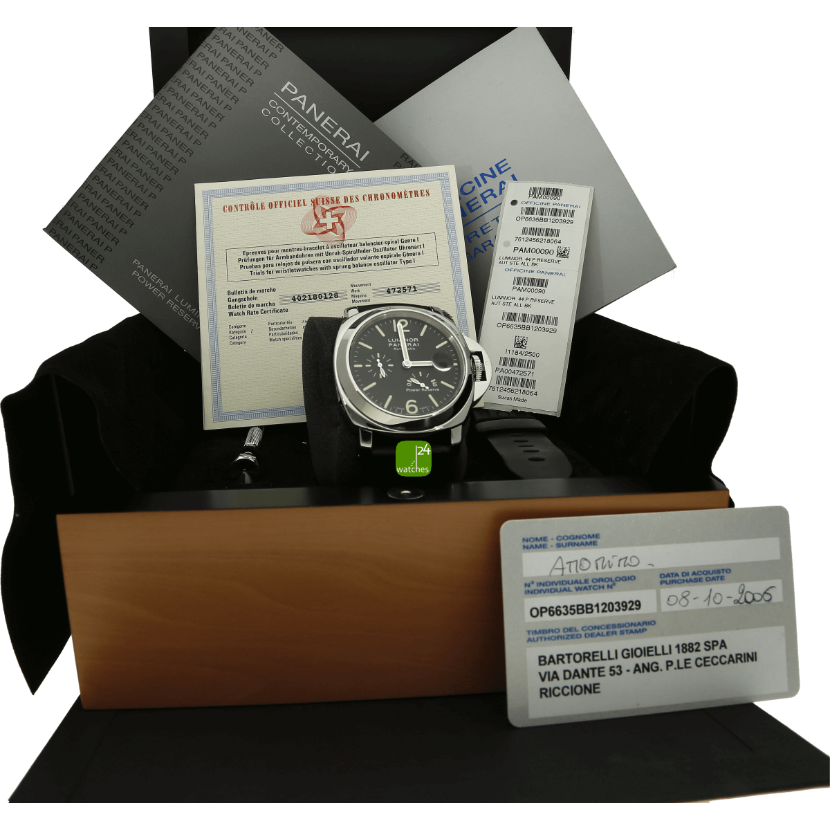 Luminor Marina Powerreserve in der Box