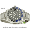 Rolex GMT Master Batman liegend