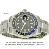 Rolex GMT Master Batman liegend