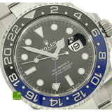 Rolex GMT Master Batman Zifferblatt