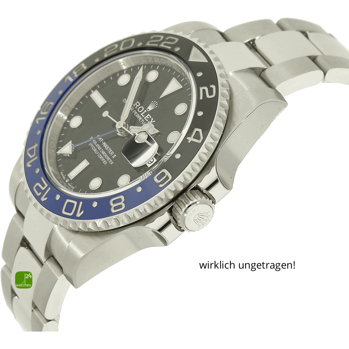 Rolex GMT Master Batman Gehaeuse rechts