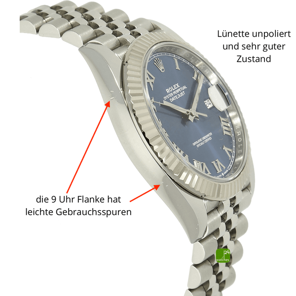 Datejust 41 azzuro jubilee Gehaeuse links