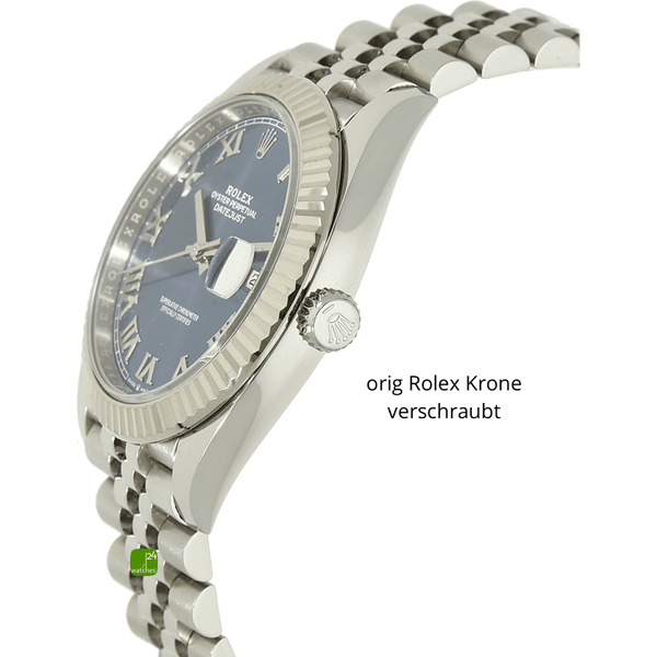 Datejust 41 azzuro jubilee Gehaeuse rechts