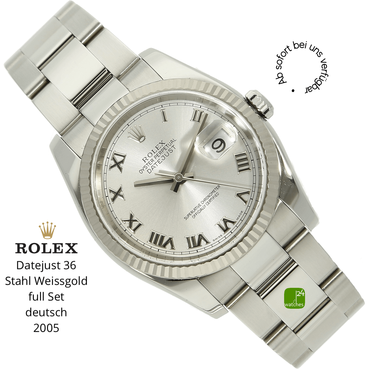 Rolex Datejust 116234 halb liegend