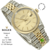 rolex datejust 16013 halb liegend