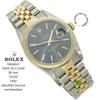 Rolex Datejust 36 16233 blau halb liegend