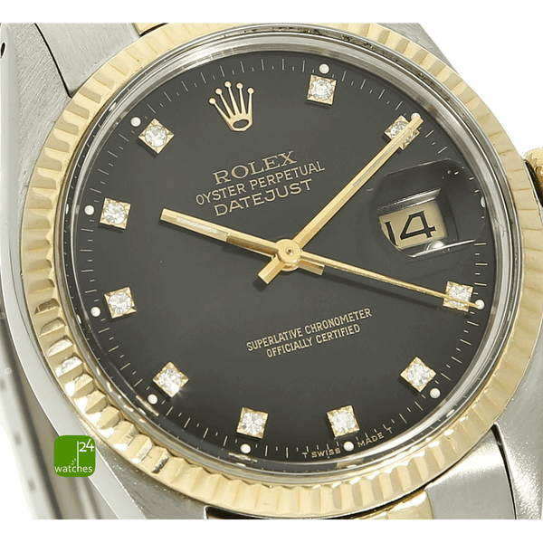 Rolex Stahl Gold Datejust 36 Zifferblatt