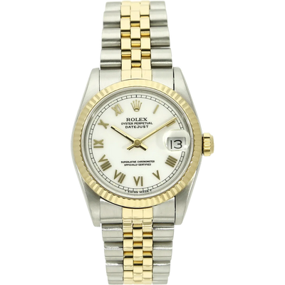 Rolex Datejust 31 mm weiss 68273 stehend