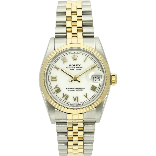 Rolex Datejust 31 mm weiss 68273 stehend