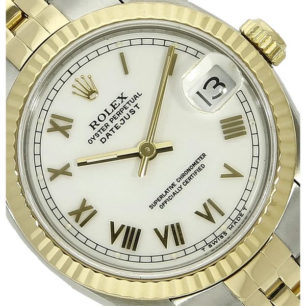 Rolex Datejust 31 mm weiss 68273 Zifferblatt 