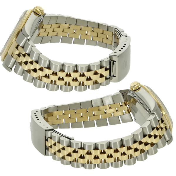 Rolex Datejust 31 mm weiss 68273 Armband Links rechts 