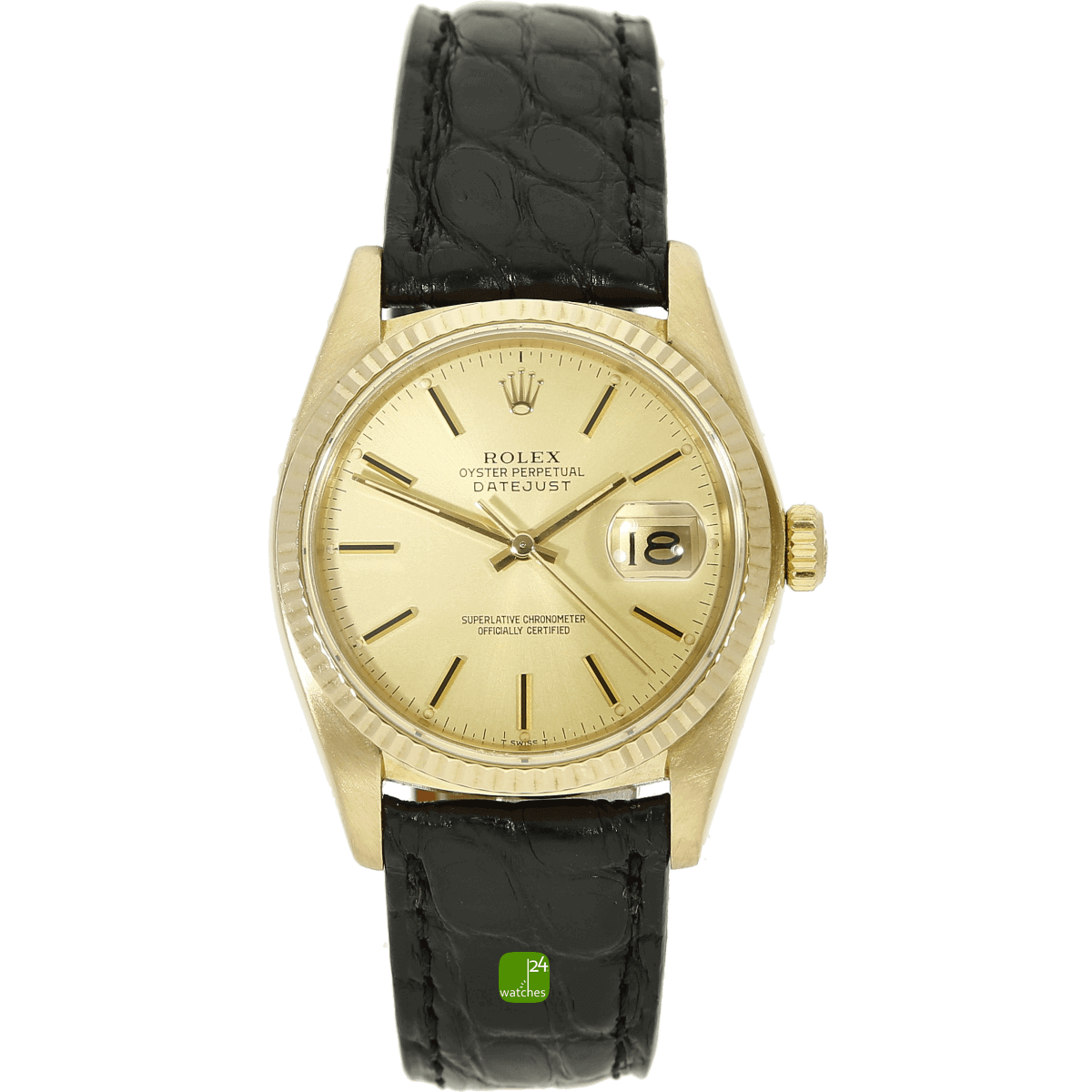 Rolex DateJust 36 mm Gold aus 1980 16018 – - Main Image