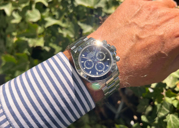 Rolex Daytona 116520 schwarz am Arm 