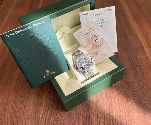 Rolex Daytona 116520 schwarz mit Papieren 
